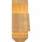 Ekena Millwork Eugene Rough Sawn Timber Gable Bracket, Western Red Cedar, 36"W x 7"H x 4"D x 4"F, 5/12 Pitch GBW036X07X0404EUG00RWR - alternate 4